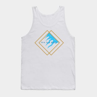 geometric drip Tank Top